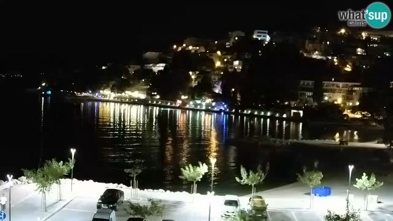 Baška Voda v živo | kamera Podluka plaža