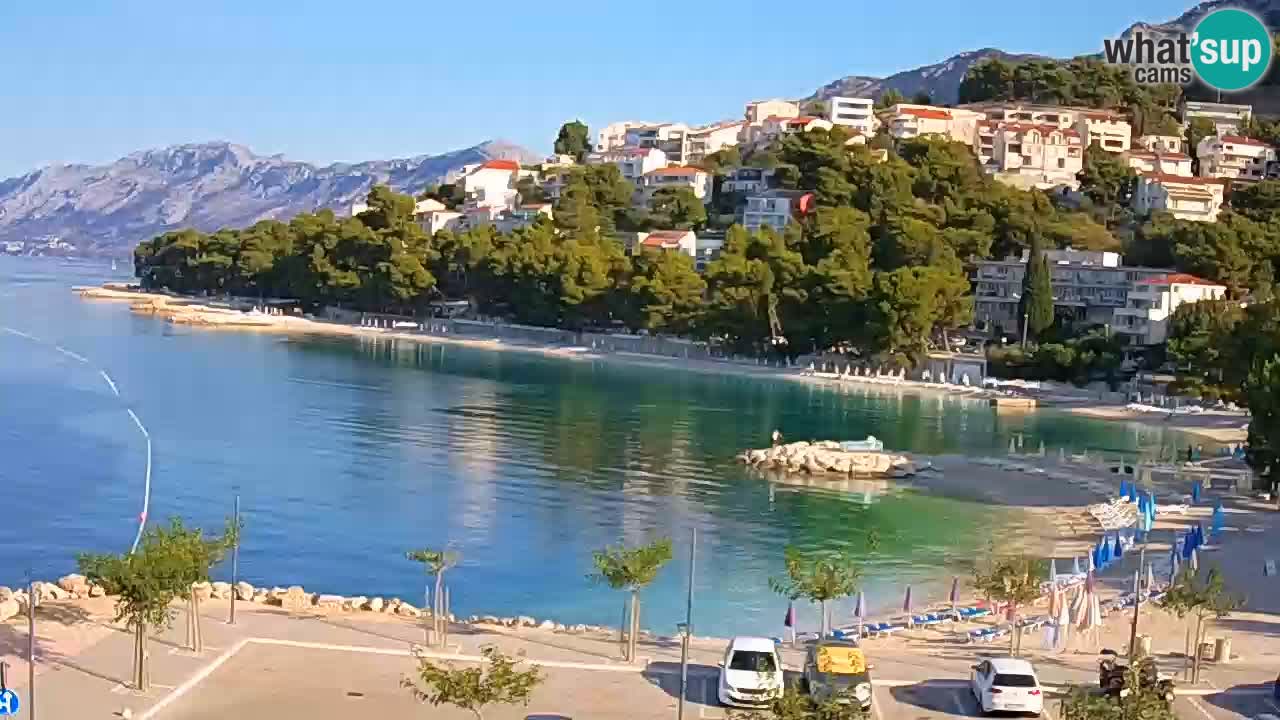 Baška Voda | webcam Podluka Strand