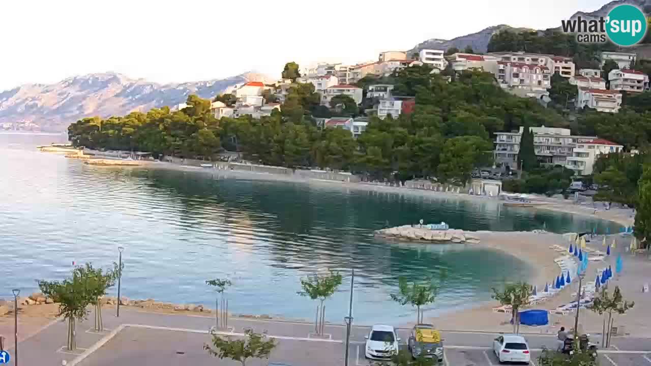 Baška Voda live | webcam spiaggia Podluka