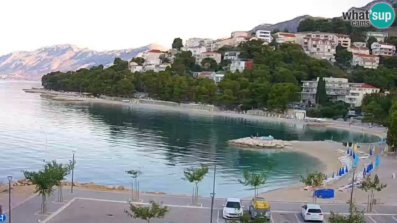 Baška Voda livecam plage Podluka