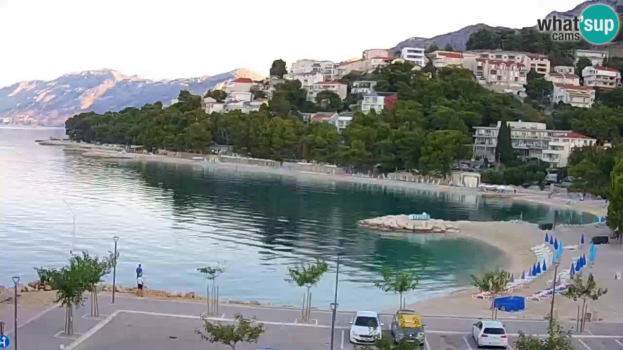 Baška Voda u živo | web kamera plaža Podluka
