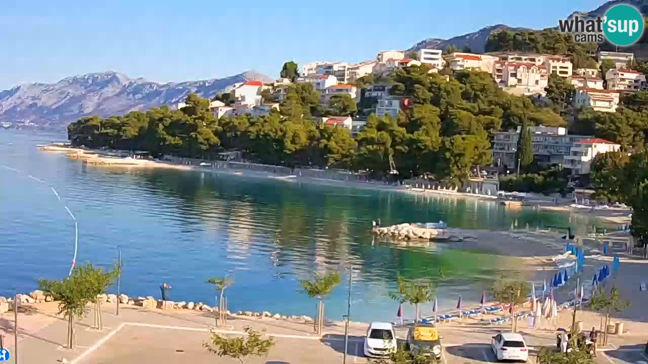 Baška Voda live | webcam spiaggia Podluka