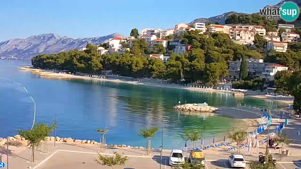Baška Voda livecam plage Podluka