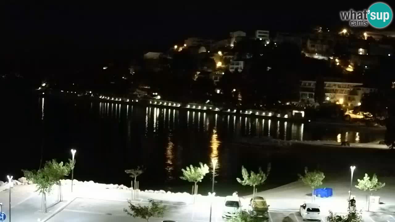 Baška Voda livecam plage Podluka