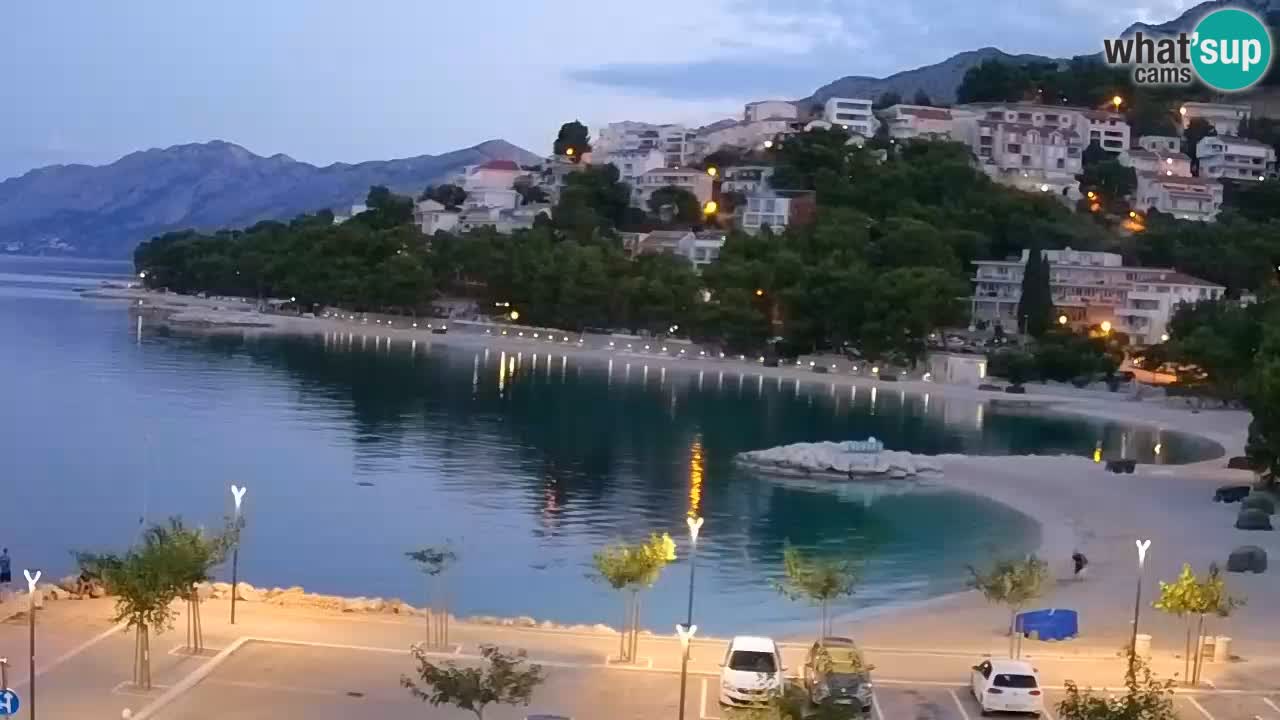Baška Voda u živo | web kamera plaža Podluka
