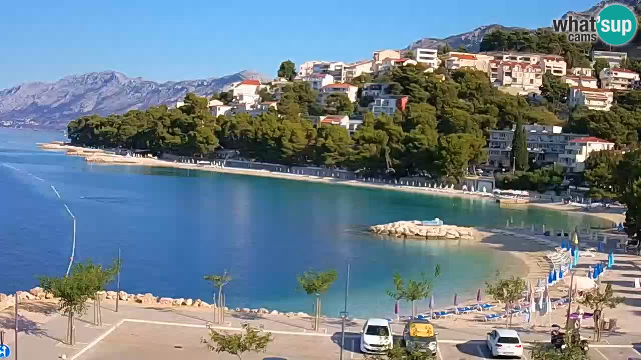 Baška Voda live | webcam spiaggia Podluka