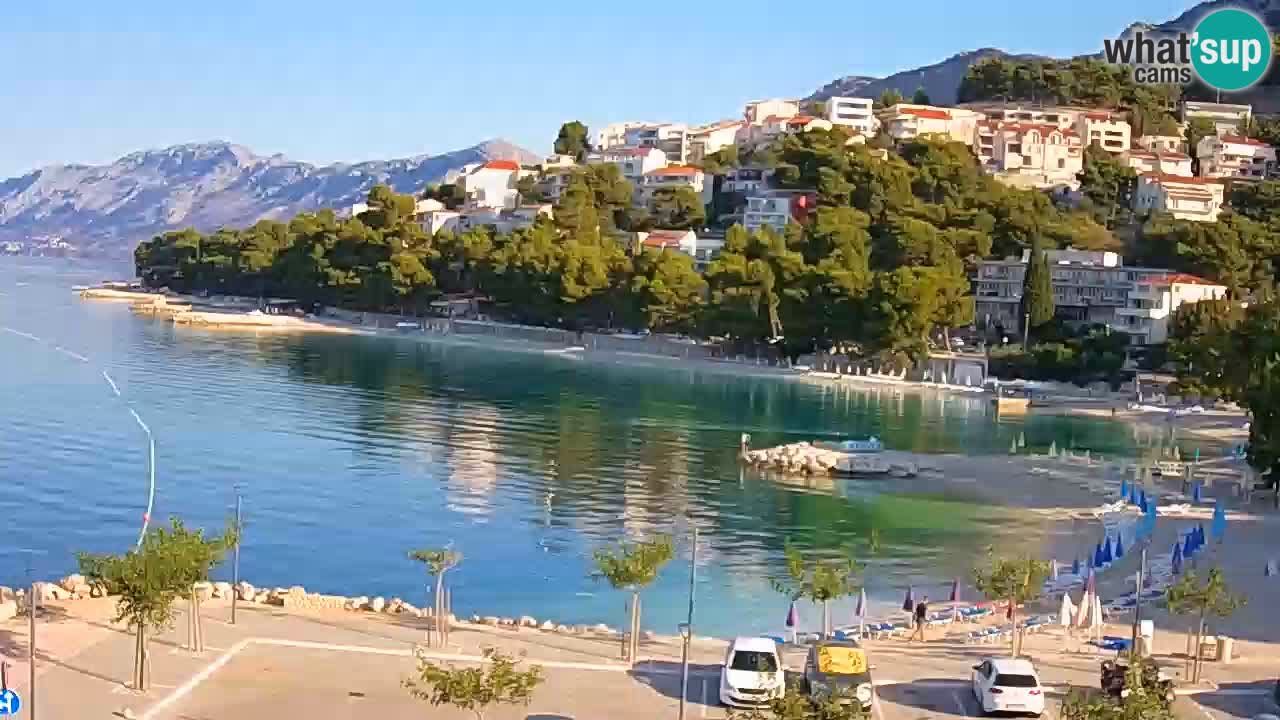 Baška Voda livecam plage Podluka