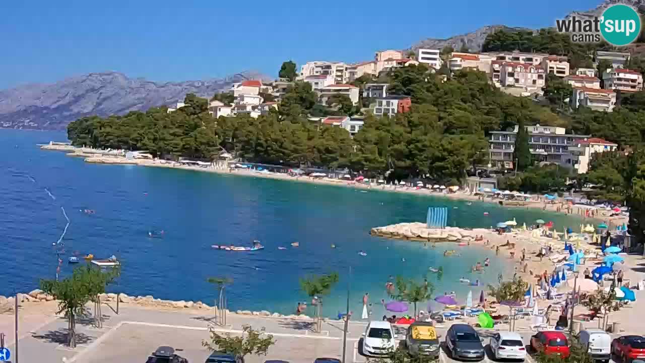 Baška Voda | webcam Podluka Strand