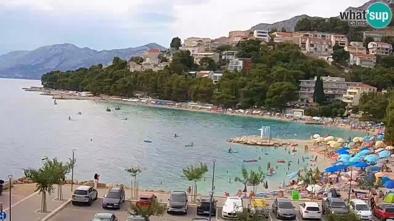 Baška Voda live | webcam spiaggia Podluka