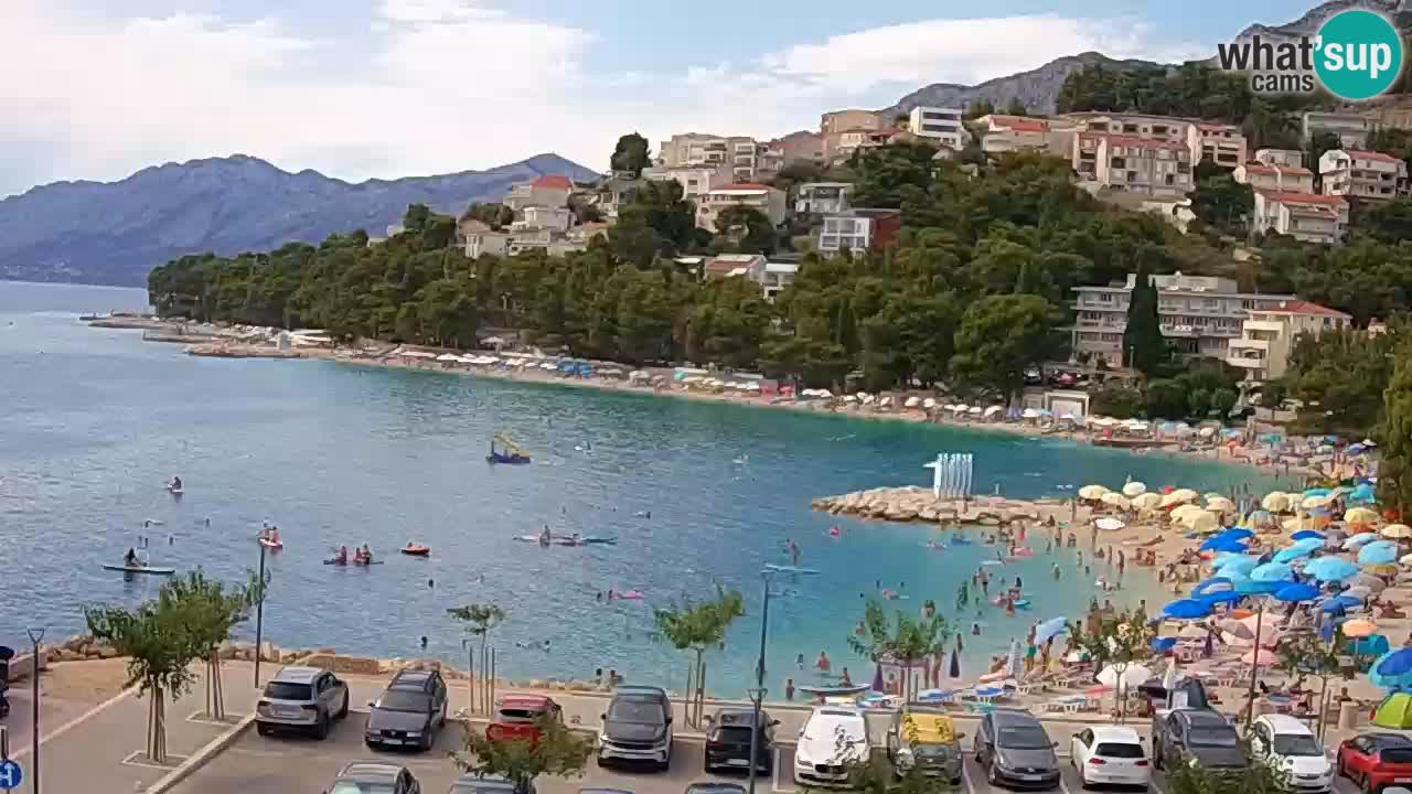 Baška Voda live | webcam spiaggia Podluka