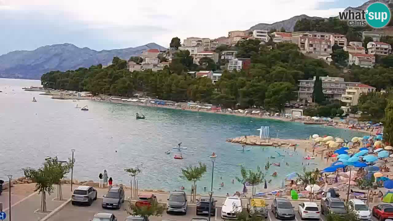 Baška Voda u živo | web kamera plaža Podluka