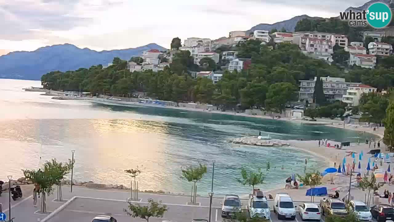 Baška Voda livecam plage Podluka