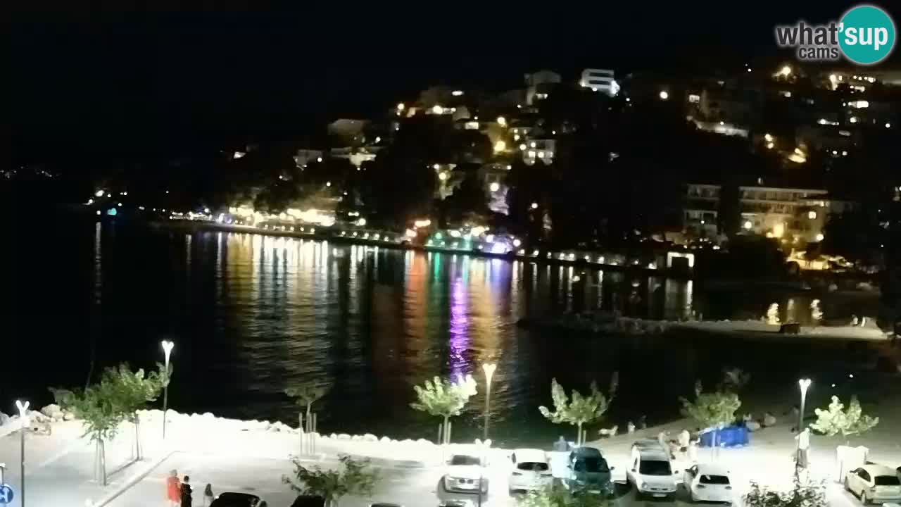 Baška Voda livecam plage Podluka