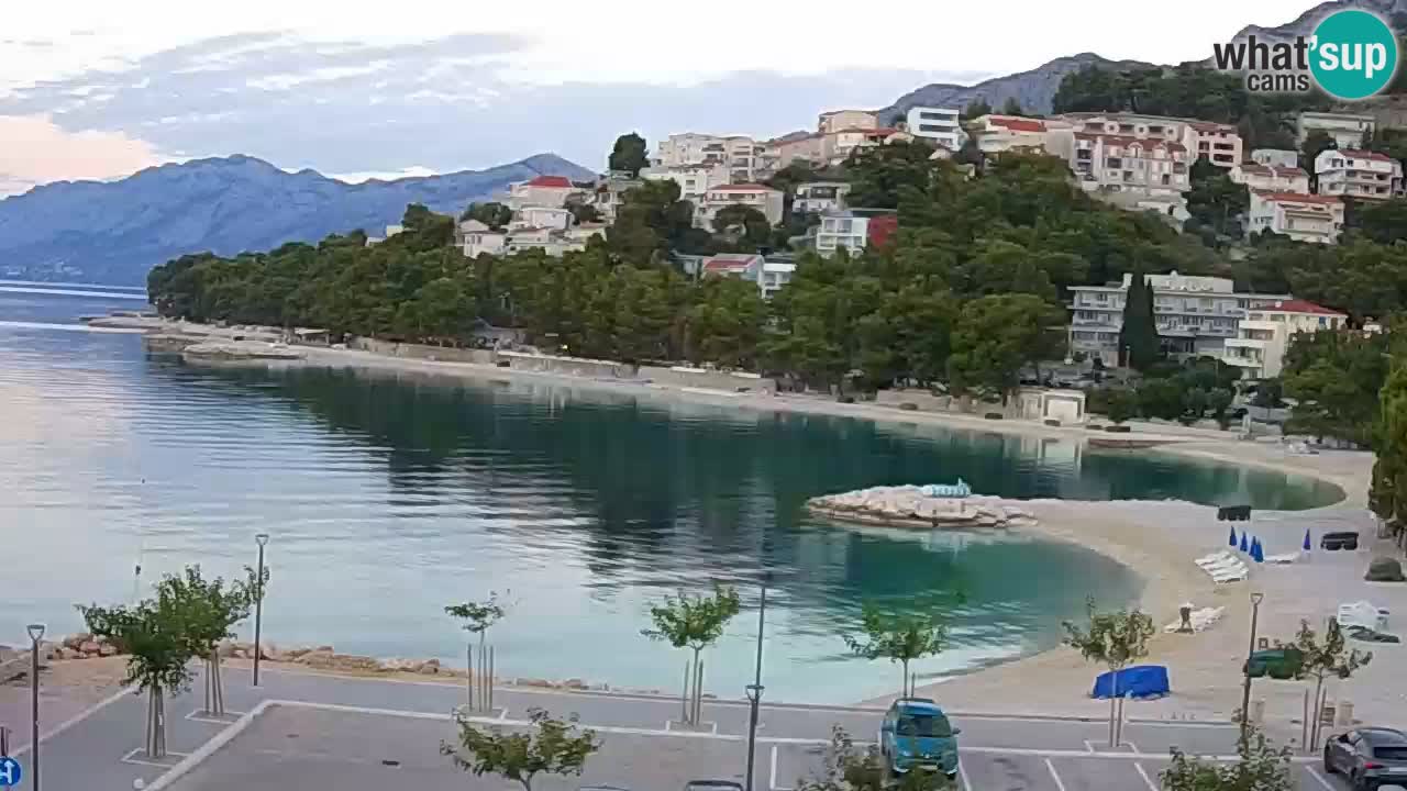 Baška Voda | webcam Podluka Strand