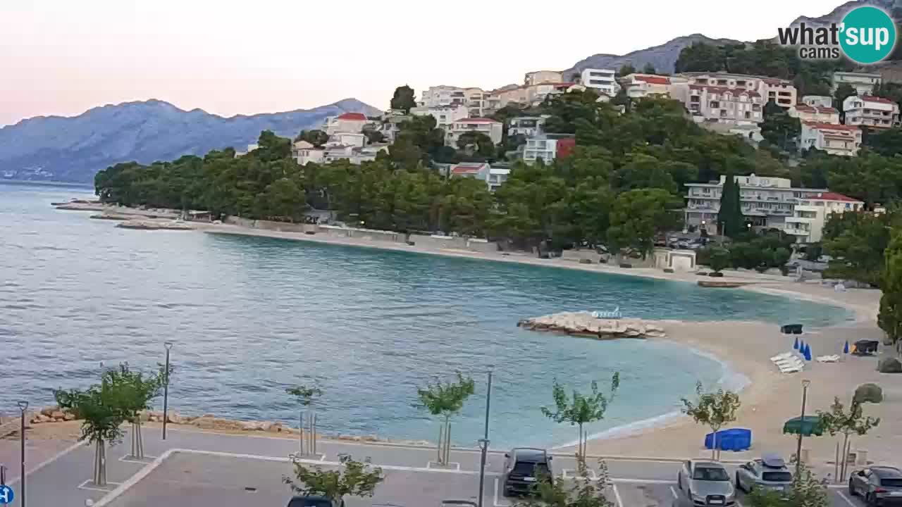 Baška Voda live | webcam spiaggia Podluka
