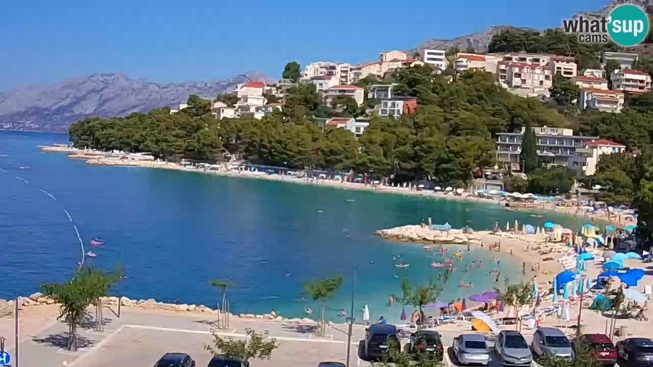 Baška Voda | webcam Podluka Strand