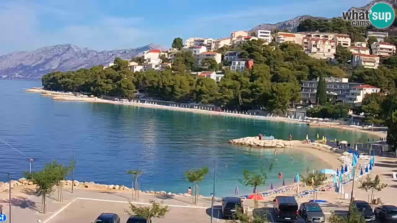 Baška Voda live | webcam spiaggia Podluka