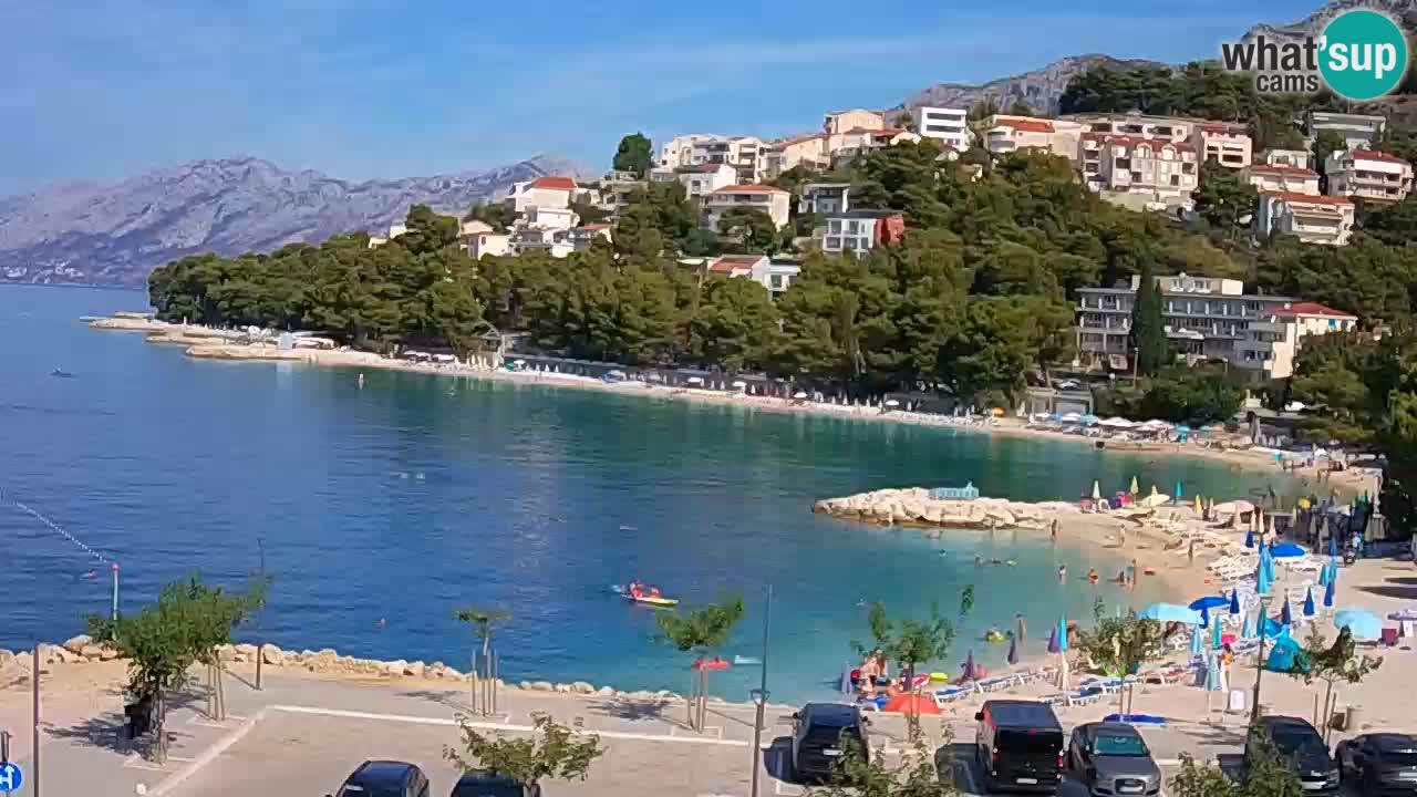 Baška Voda u živo | web kamera plaža Podluka