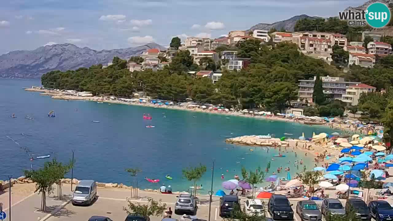 Baška Voda | webcam Podluka Strand