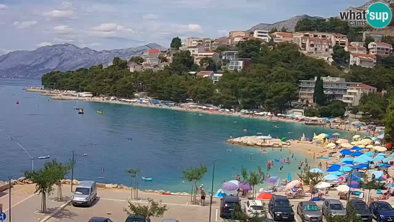 Baška Voda | webcam Podluka Strand