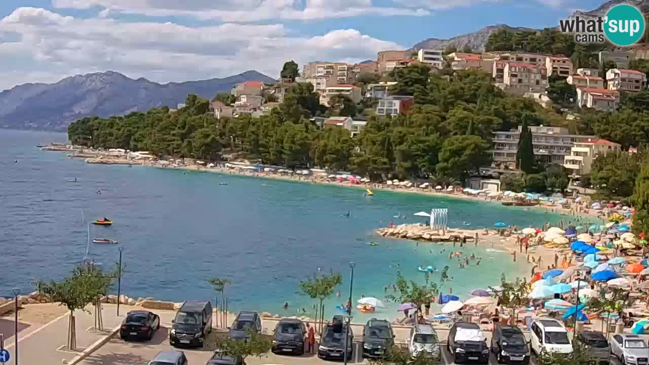 Baška Voda livecam plage Podluka