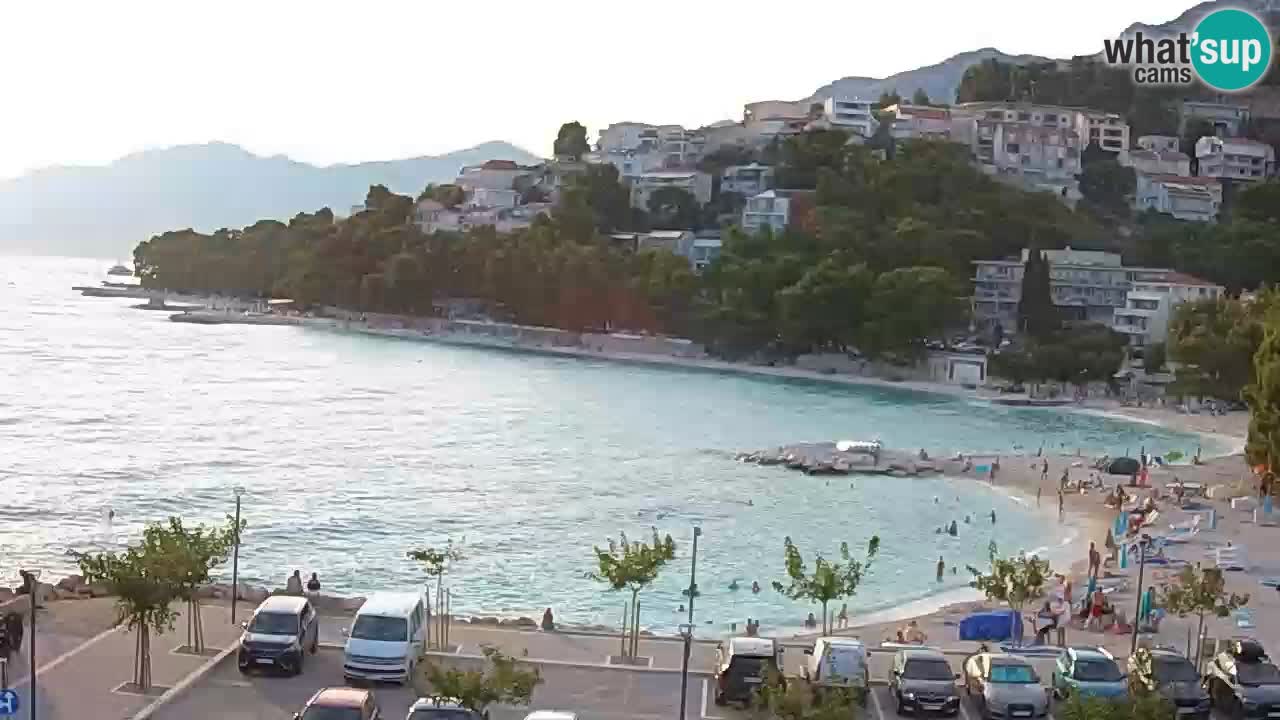 Baška Voda v živo | kamera Podluka plaža