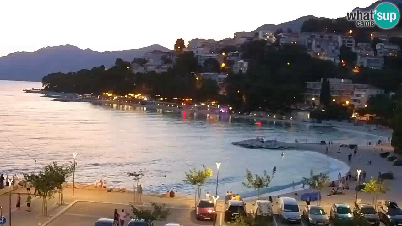 Baška Voda u živo | web kamera plaža Podluka