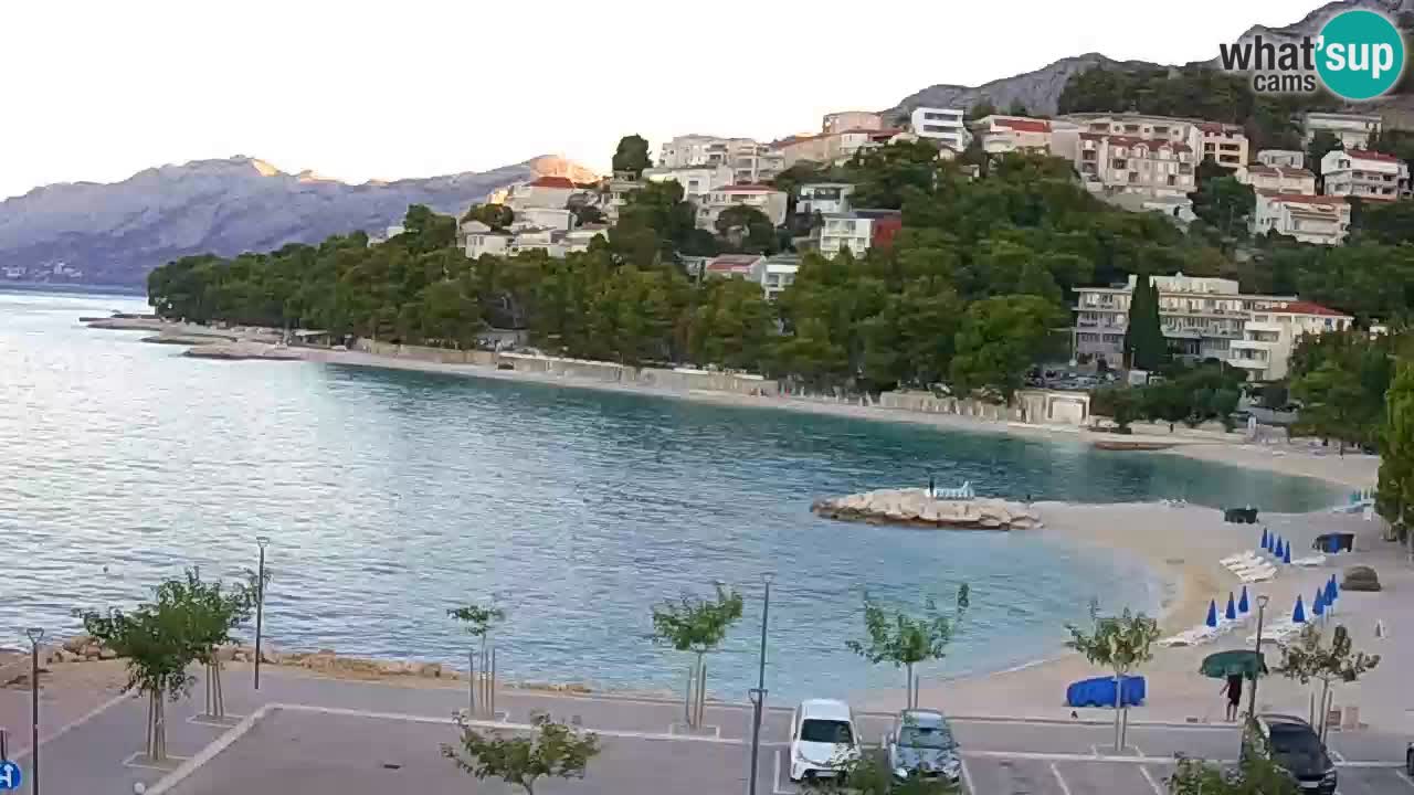 Baška Voda live | webcam spiaggia Podluka