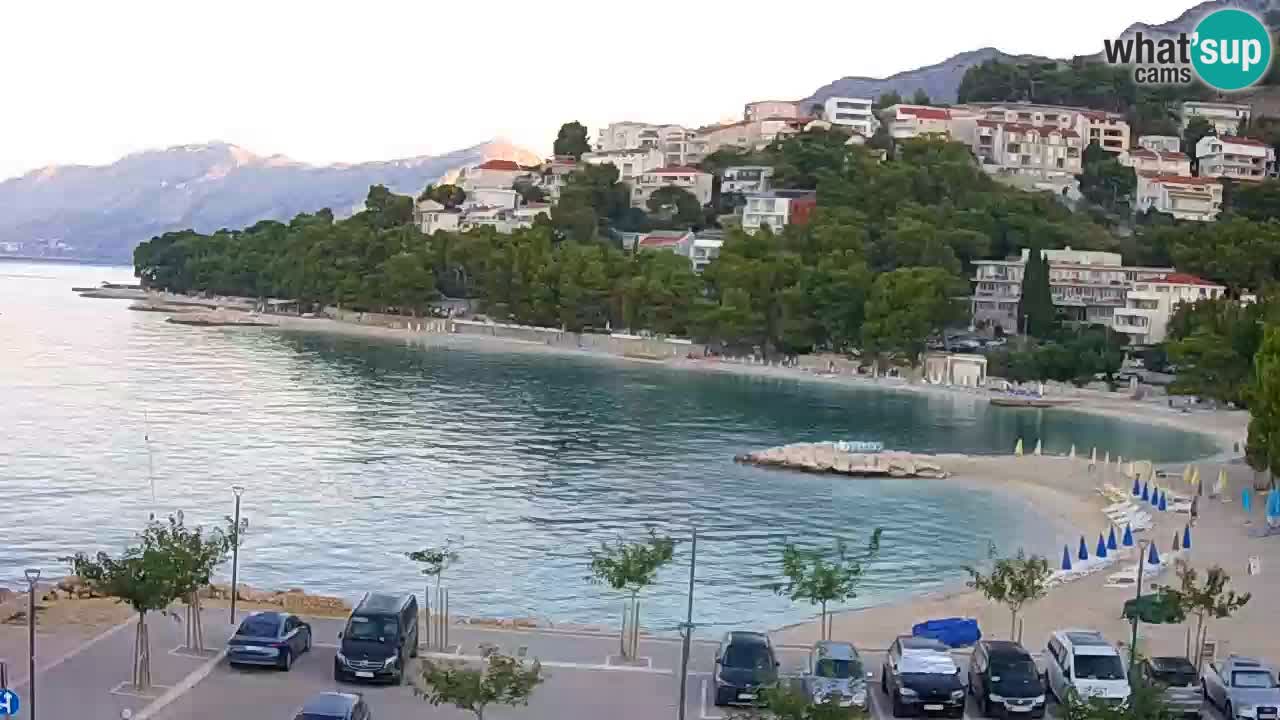 Baška Voda livecam plage Podluka