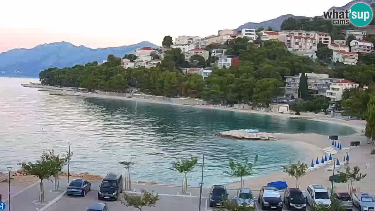 Baška Voda | webcam Podluka Strand