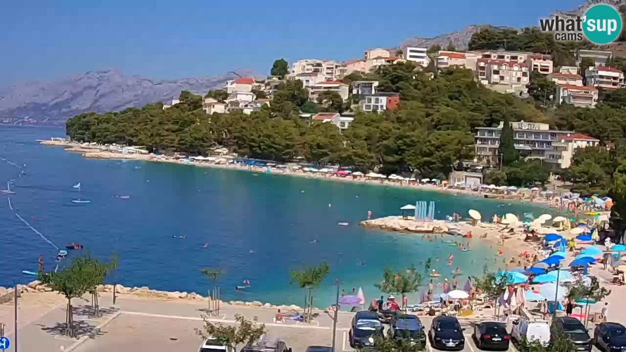 Baška Voda live | webcam spiaggia Podluka