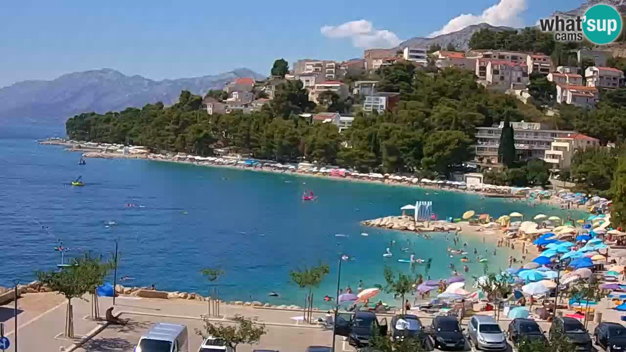 Baška Voda live | webcam spiaggia Podluka