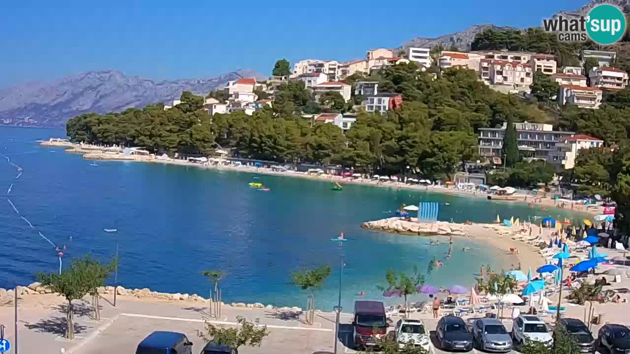 Baška Voda | webcam Podluka Strand