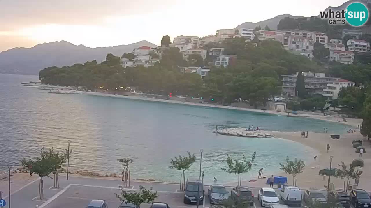 Baška Voda live | webcam spiaggia Podluka