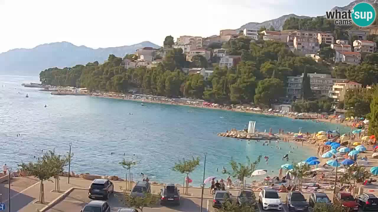 Baška Voda u živo | web kamera plaža Podluka
