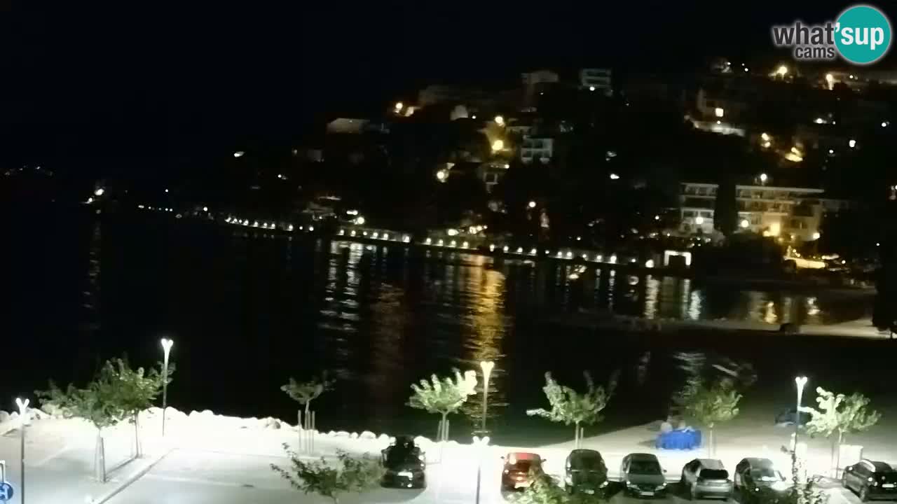 Baška Voda v živo | kamera Podluka plaža