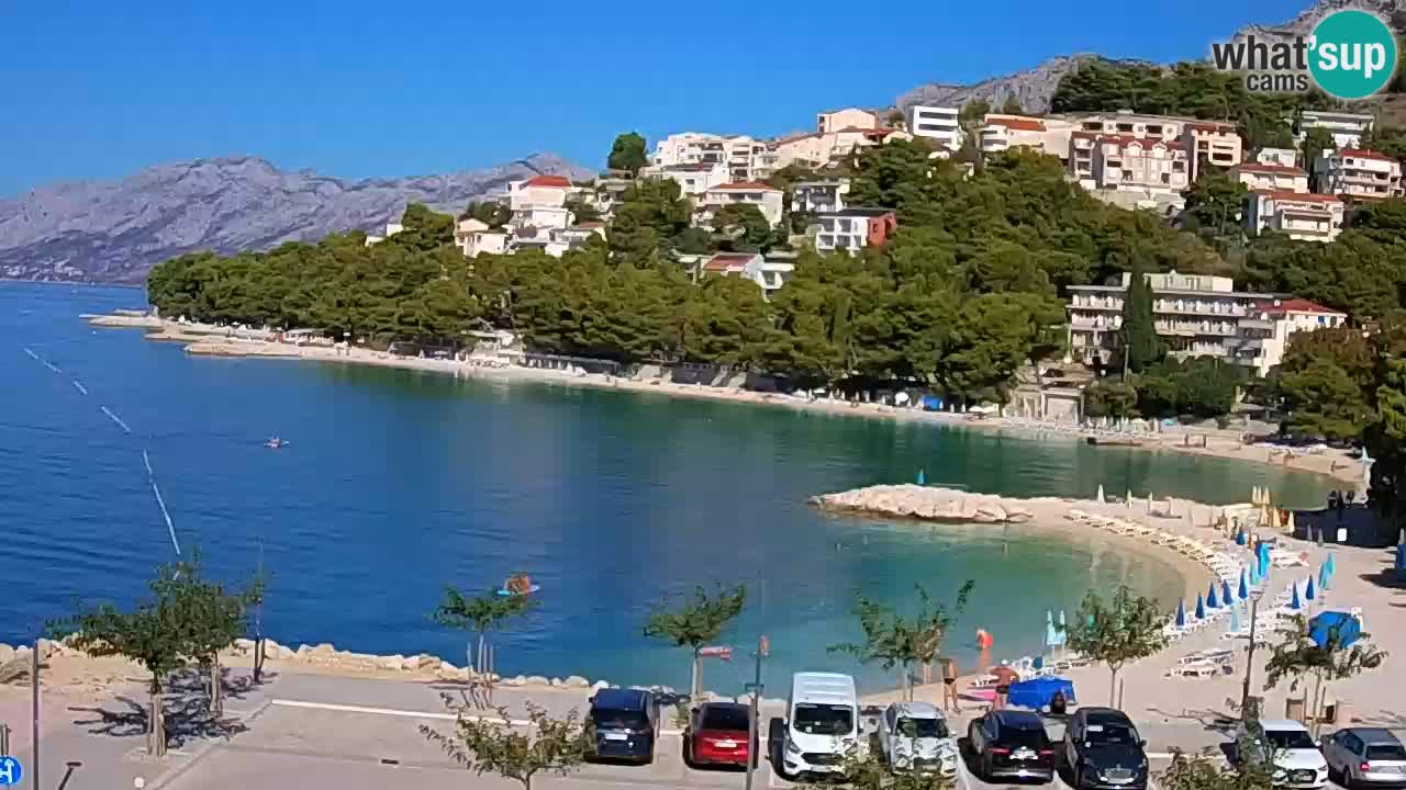 Baška Voda live | webcam spiaggia Podluka