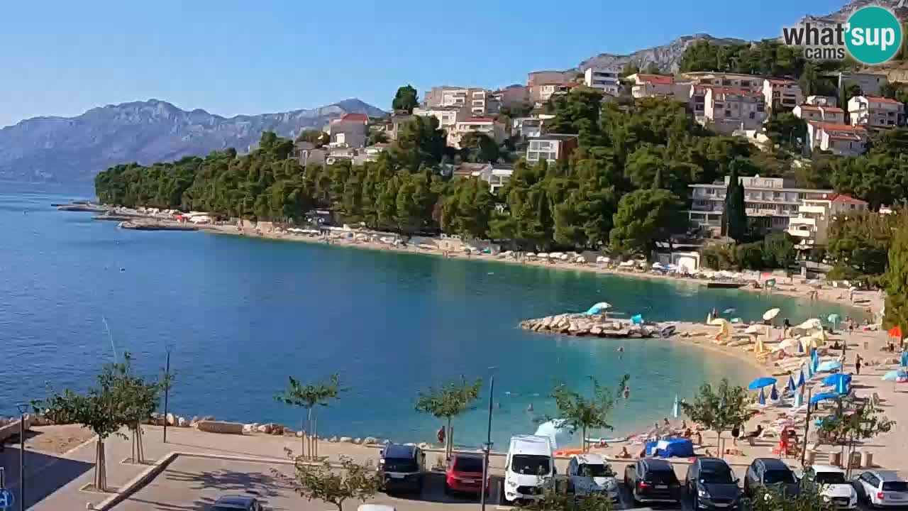 Baška Voda | webcam Podluka Strand