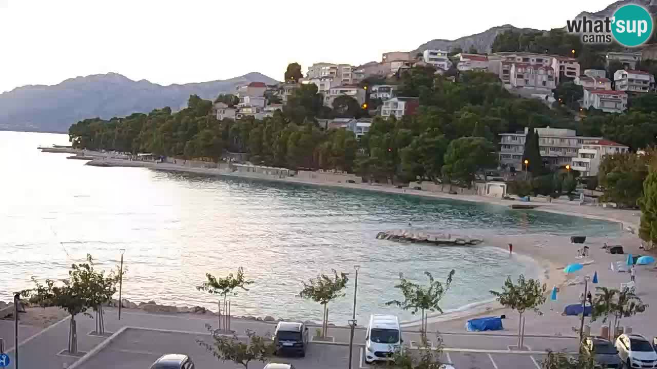 Baška Voda u živo | web kamera plaža Podluka