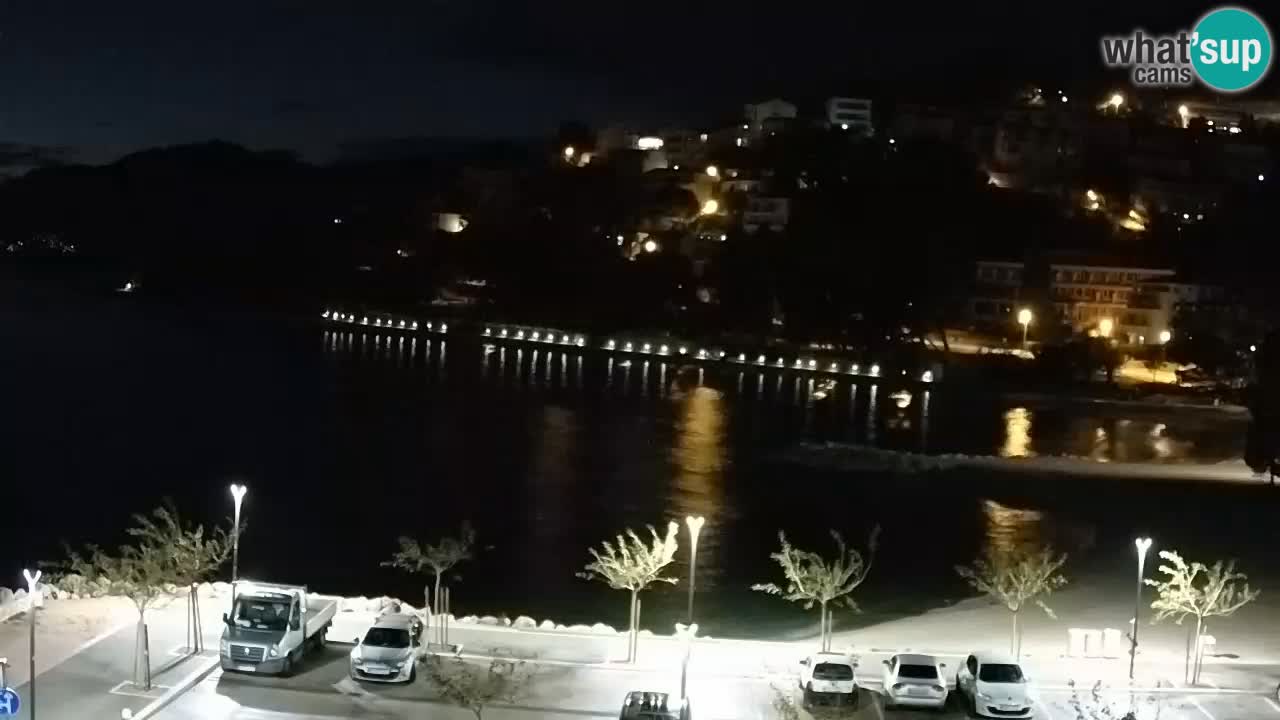 Baška Voda v živo | kamera Podluka plaža