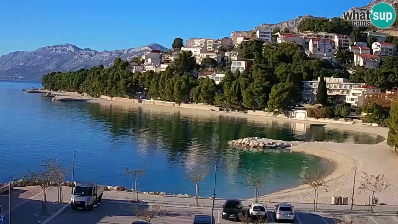 Baška Voda u živo | web kamera plaža Podluka