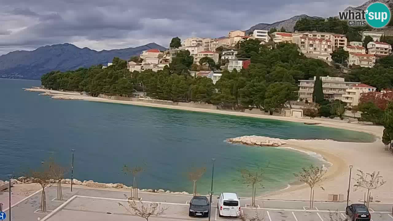 Baška Voda live | webcam spiaggia Podluka