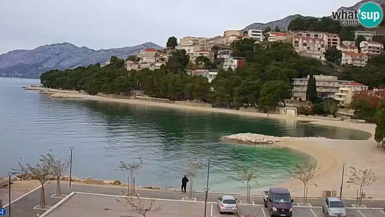 Baška Voda live | webcam spiaggia Podluka