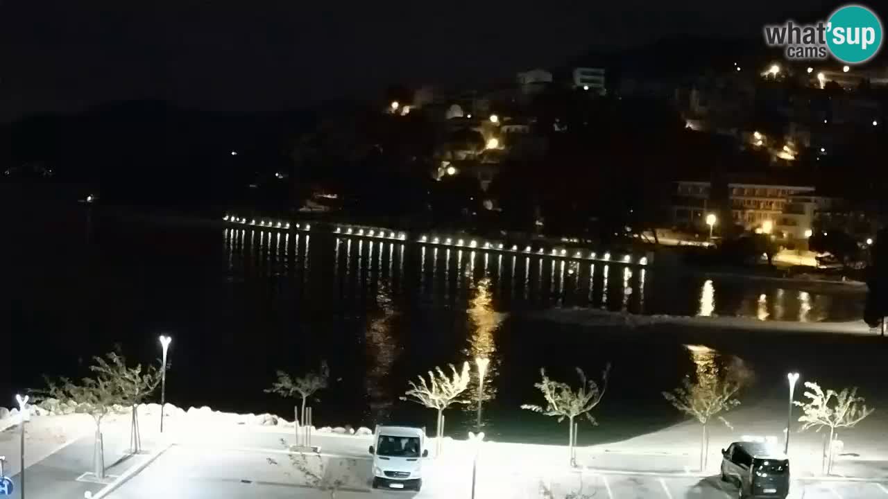 Baška Voda v živo | kamera Podluka plaža