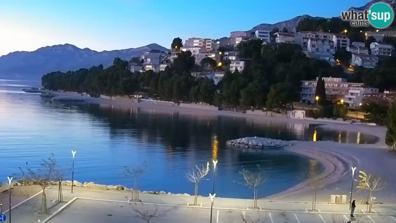 Baška Voda live | webcam spiaggia Podluka