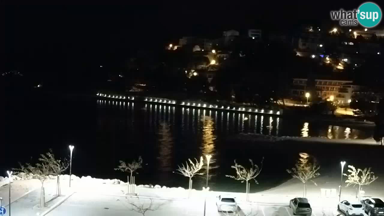 Baška Voda v živo | kamera Podluka plaža