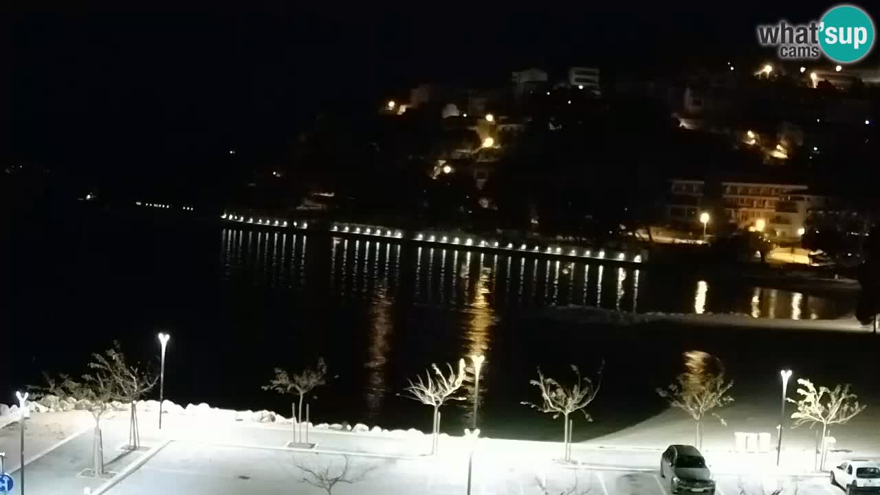 Baška Voda live | webcam spiaggia Podluka