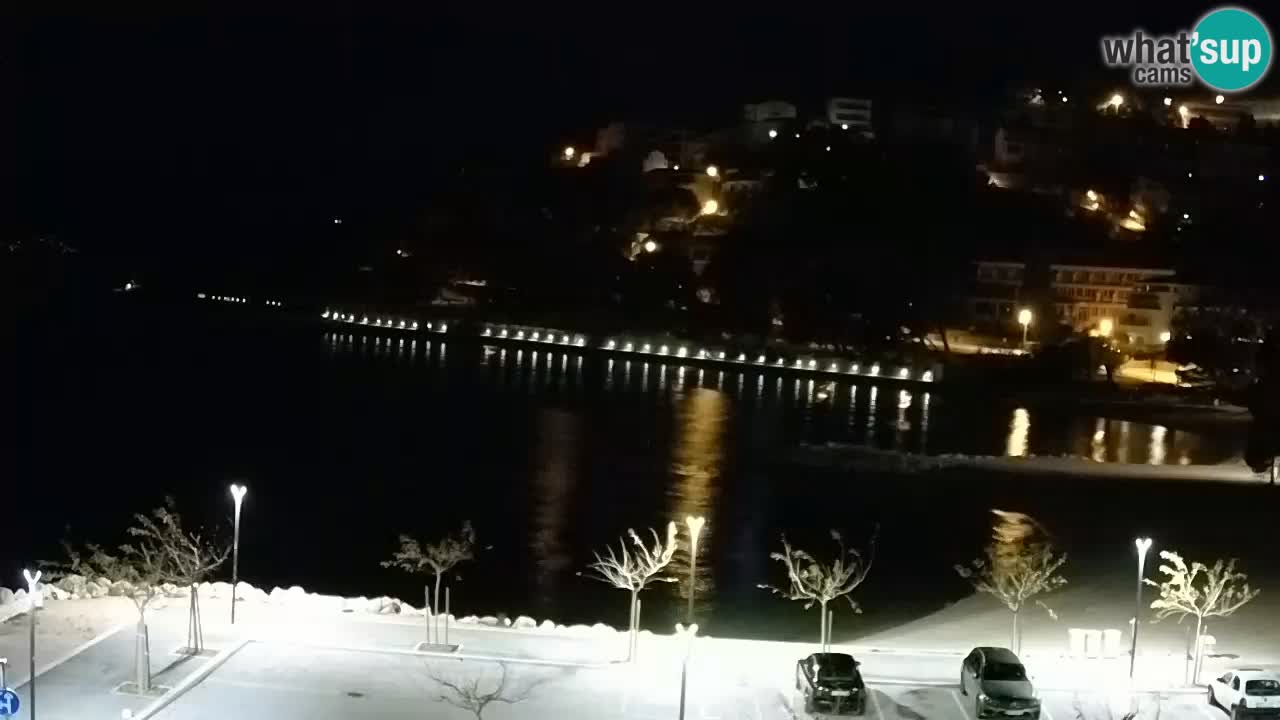 Baška Voda livecam plage Podluka