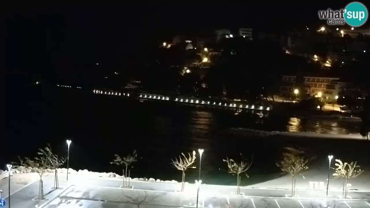 Baška Voda live | webcam spiaggia Podluka