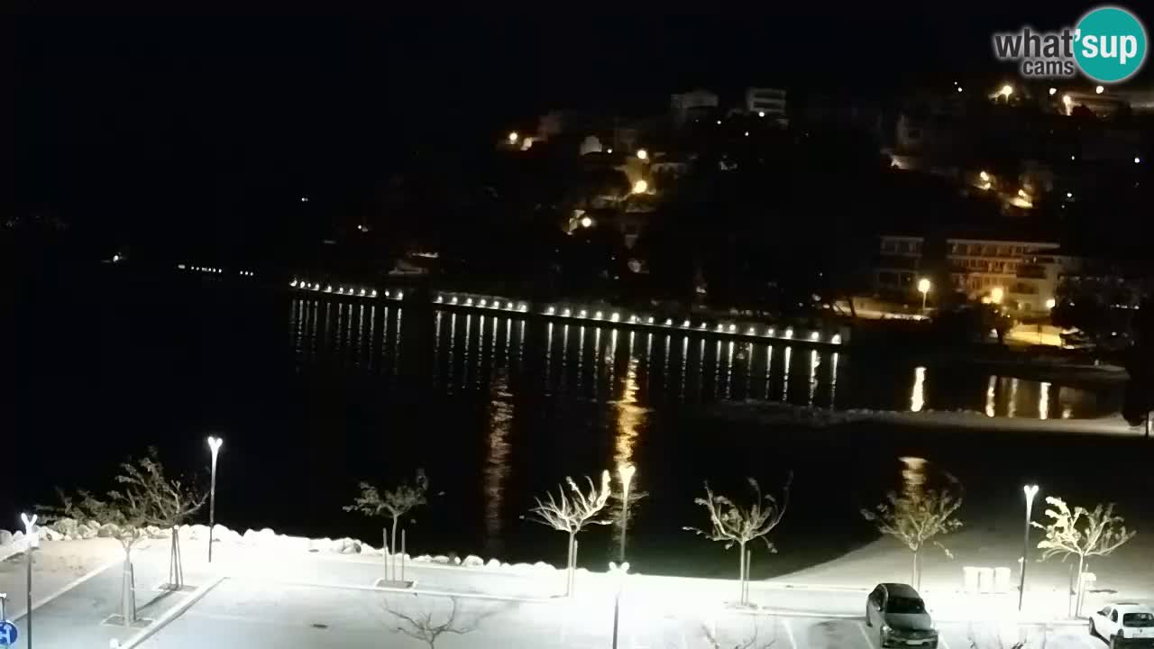 Baška Voda v živo | kamera Podluka plaža